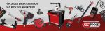 Servante d’atelier 7 tiroirs avec 215 outils acier allié verrouillage central roues Ø125 mm