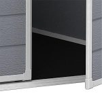 Abri de jardin monopente 1,8 m² polypropylène anti-UV plancher ventilation étagère
