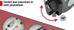 Enrouleur de tuyau à air comprimé 10 m + 1 m 8×12 mm 1/4 BSPT pression max 24 bar