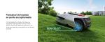 Robot tondeuse 3000 m² avec cartographie 3D et coupe bordure