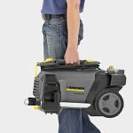 Nettoyeur haute pression eau froide 130 bar débit 500 l/h tuyau 15 m enrouleur nettoyeur de surfaces
