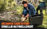 Broyeur de végétaux électrique 2800 W 45 mm 55 L