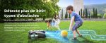 Robot tondeuse 1600 m² RTK avec coupe en U et bordures