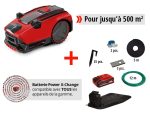Robot tondeuse 18 V pour jardin jusqu’à 500 m² avec caméra