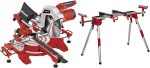 Scie à onglet radiale 2100 W lame 254 mm coupe 305 x 85 mm avec piètement – Avec Piètement stationnaire MSS 1610, Classic
