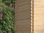 Abri de jardin en bois avec range bûches 206 x 272 x 218 cm