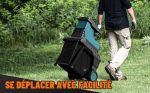 Broyeur de végétaux électrique 2800 W 45 mm 55 L