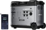 P5000 Pro Centrale électrique portable de 5120 Wh avec 2 panneaux solaires de 400 W, prises CA 5 × 4000 W, générateur solaire LiFePO4, charge rapide de 3200 W, pour la maison, le camping