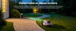 Robot tondeuse sans fil périphérique 700 m² triple caméra
