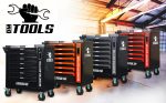 Servante d’atelier 257 outils 7 tiroirs porte latérale et tiroir vertical