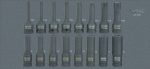 Composition d’outils 6 tiroirs 428 pièces pour servante d’atelier