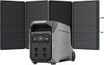Station électrique portable EF ECOFLOW DELTA Pro 3, batterie LFP 4 096 Wh, extensible à 12 kWh, sortie CA 230 V 4 000 W, générateur solaire pour usage domestique, camping, urgences, camping-cars