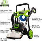 Nettoyeur haute pression électrique 2000 PSI 1,2 GPM avec réservoir de savon