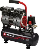 Compresseur à air 50 L 8 bars 1500 W sans huile avec réducteur de pression – Débit : 110 L/min