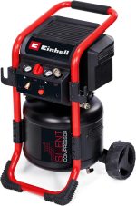 Compresseur à air 50 L 8 bars 1500 W sans huile avec réducteur de pression – Débit : 240 L/min