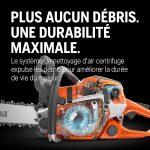 Tronçonneuse thermique 38 cm³ guide 35 cm Smart Start Air Injection LowVib