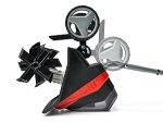 Motobineuse sans fil 2×18 V largeur 30 cm profondeur 20 cm avec 2 batteries 3,0Ah et chargeur double