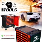 Servante d’atelier 257 outils 7 tiroirs porte latérale et tiroir vertical
