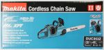 Tronçonneuse sans fil 36 V 2 x 18 V guide 35 cm vitesse chaîne 20 m/s tension sans outil