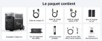 Station électrique portable 3840 Wh 3600 W batterie LFP 13 sorties