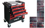 Servante d’atelier 257 outils 7 tiroirs porte latérale et tiroir vertical