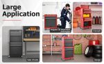 Servante d’atelier 6 tiroirs avec coffre amovible et armoire de rangement