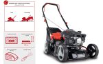 Tondeuse thermique 42 cm panier 45 L hauteur 25 à 75 mm