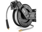 Enrouleur de tuyau d’air comprimé 30 m + 2 m 3/8 9,5×15 mm raccord 1/4 BSPT pression max 17 bar montage mural