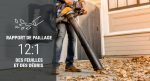 Aspirateur souffleur sans fil 40 V 335 km/h sac 35 L