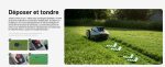 Robot tondeuse sans fil périphérique 700 m² triple caméra