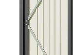 Abri de jardin métal 155 x 87 x 180 cm porte verrouillable