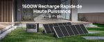 Station électrique portable 2048 Wh 2400 W UPS charge rapide