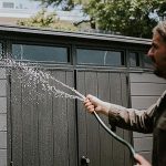 Abri de jardin résine 7,15 m² double porte gris