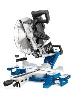 Scie à onglet radiale 2000 W lame 305 mm coupe 330×105 mm double inclinaison table -45/+45 laser
