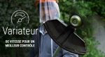 Débroussailleuse sans fil 40 V tête interchangeable largeur de coupe 38 cm lame 25 cm moteur brushless 7000 tr/min