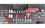 Servante d’atelier 12 tiroirs avec outils plan de travail bois et roulettes