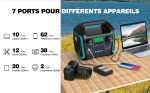 Générateur solaire 1000 W 725,76 Wh avec panneau 200 W