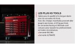 Composition d’outils 6 tiroirs 428 pièces pour servante d’atelier