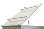 Remorque un essieu 150×106 UNITRAILER GARDEN 150 KIPP ridelles supplémentaires capot aluminium PTAC 750 kg