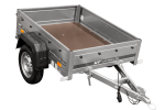 Remorque simple essieu UNITRAILER Garden Trailer 150 KIPP 150×106 capot aluminium