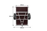 Remorque basculante 1 essieu UNITRAILER Garden Trailer 201 Kipp 200×125 cm 750 kg
