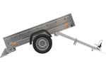 Remorque basculante 1 essieu UNITRAILER Garden Trailer 201 Kipp 200×125 cm 750 kg