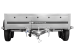 Remorque double essieu basculante UNITRAILER Garden Trailer 265/2 KIPP 264×150 cm 750 kg
