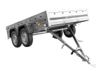 Remorque double essieu basculante UNITRAILER Garden Trailer 265/2 KIPP 264×150 cm 750 kg