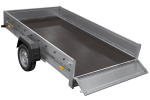 Remorque à un essieu 264×150 UNITRAILER GARDEN 265/R KIPP suspension à ressorts PTAC 750 kg