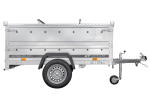 Remorque UNITRAILER Garden Trailer 200 Kipp avec capot 200×106 cm PTAC 750 kg