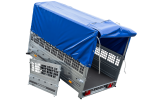 Remorque bâchée d’occasion basculante UNITRAILER Garden Trailer 230 Kipp 2304 x 1256 mm PTAC 750 kg