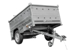 Remorque légère 200×125 UNITRAILER GARDEN 201 KIPP côtés BIS capot aluminium PTAC 750 kg
