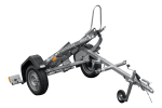 Remorque moto UNITRAILER RIDER 1 2256×1110 mm, PTAC 350–450 kg, rail acier, non freinée