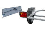 Remorque moto UNITRAILER RIDER 1 2256×1110 mm, PTAC 350–450 kg, rail acier, non freinée